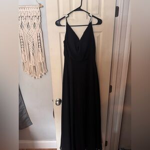 Lulu's Black Wedding Guest Dress